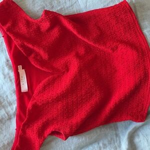 ASTR off shoulder sweetheart neckline top